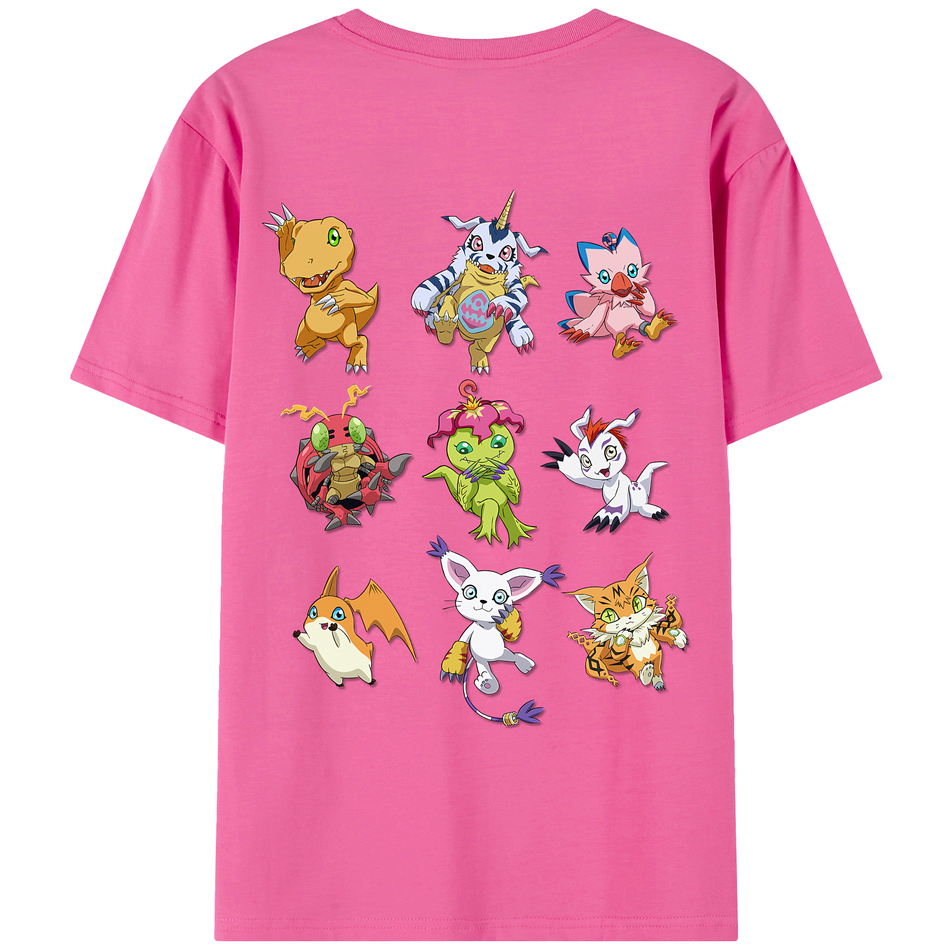（画像用） Digimon デジタルモンスター/デジモン レディース半袖Tシャツ(バックプリント)